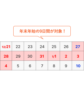 お盆期間の8月8日 18:00〜8月18日 6:00まで対応！